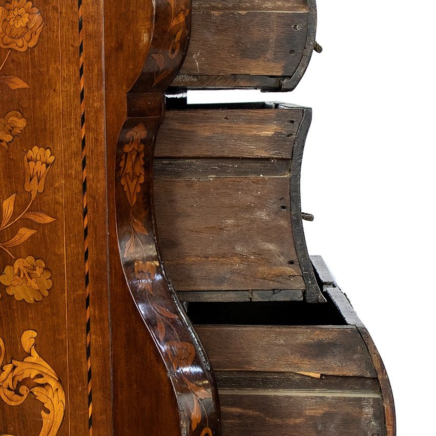 Vetrina con Cassettiera Intarsiata - Olanda, XVIII Secolo