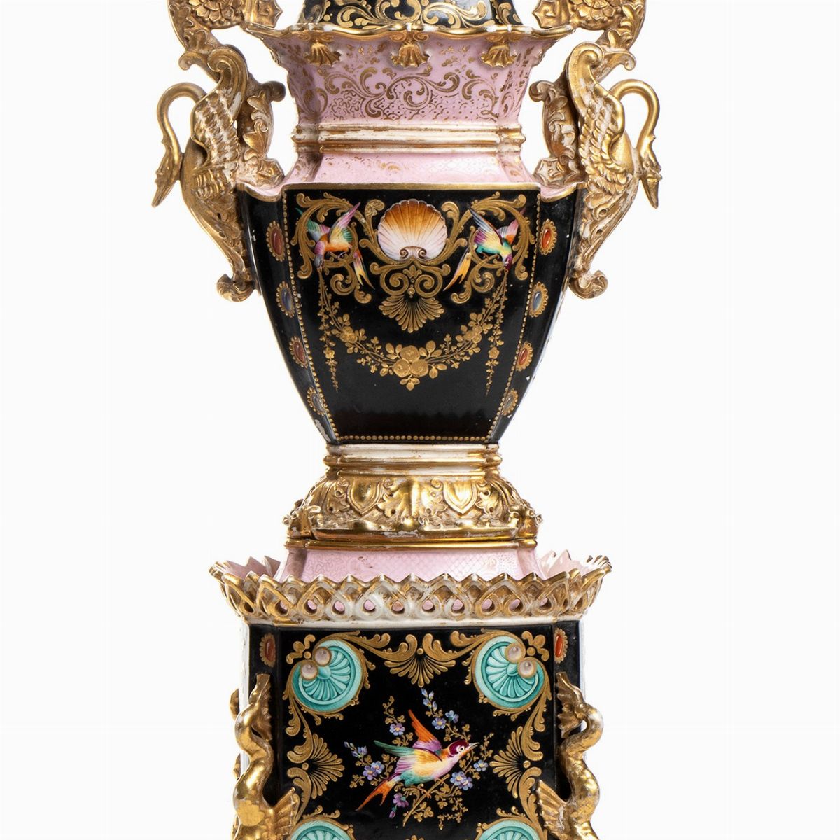 Vaso in Ceramica - XIX Secolo, Firmato Jacobe Petit