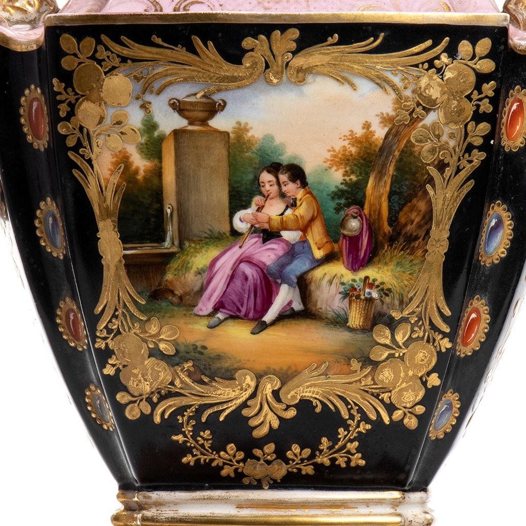 Vaso in Ceramica - XIX Secolo, Firmato Jacobe Petit