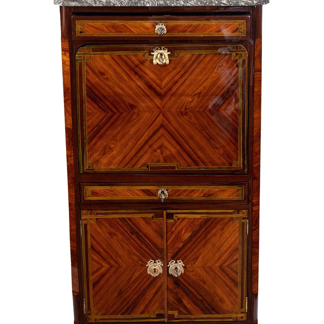 Secretaire Luigi XV in Ebano - Francia, 1770-1780 Circa, Firmato P. Plée