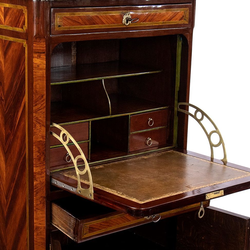 Secretaire Luigi XV in Ebano - Francia, 1770-1780 Circa, Firmato P. Plée