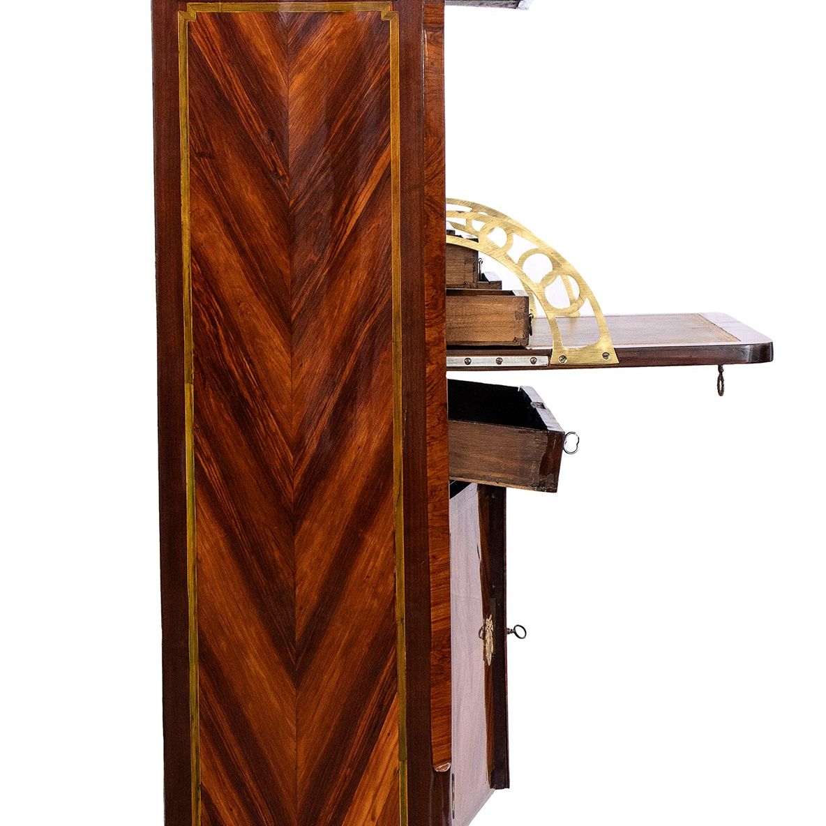 Secretaire Luigi XV in Ebano - Francia, 1770-1780 Circa, Firmato P. Plée