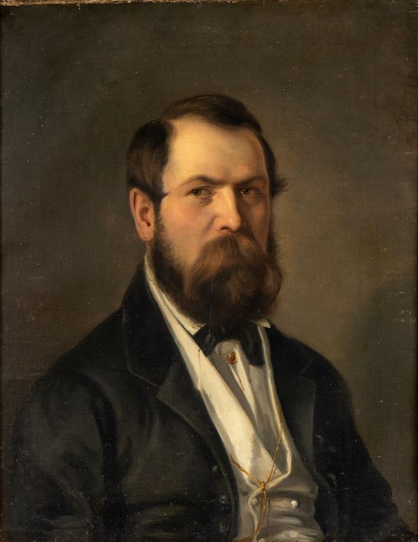 Artista italiano, XIX secolo - Portrait of a man with a beard