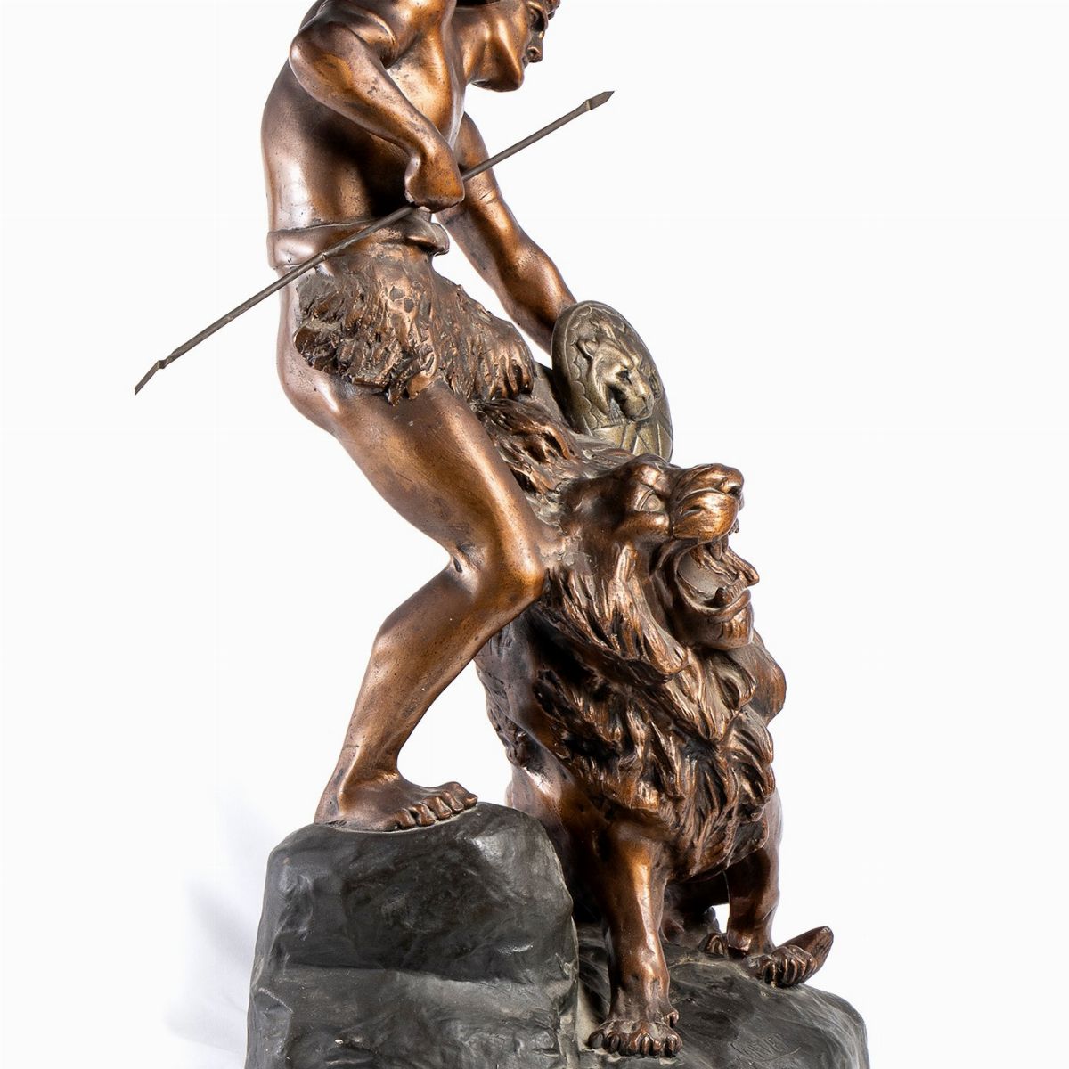 Scultura Francese Terracotta - XX Secolo, Firmata Thomas Cartier