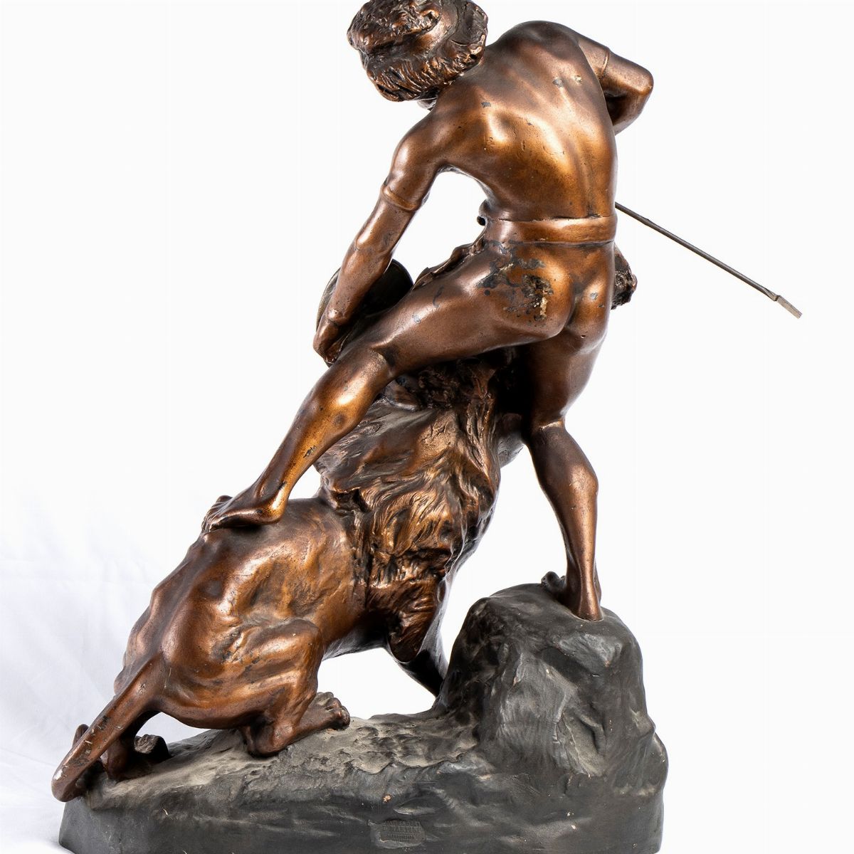Scultura Francese Terracotta - XX Secolo, Firmata Thomas Cartier