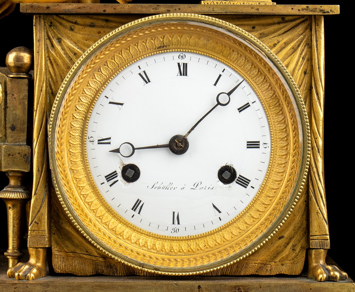 Orologio in Bronzo "la Lettrice” - Francia, XIX Secolo, Firmato Schüller a Paris
