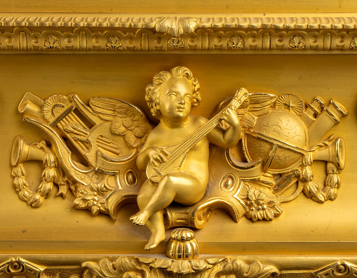 Orologio da Appoggio in Bronzo - Francia, Parigi XIX Secolo, Firmato Constantine Louise Detouche ...