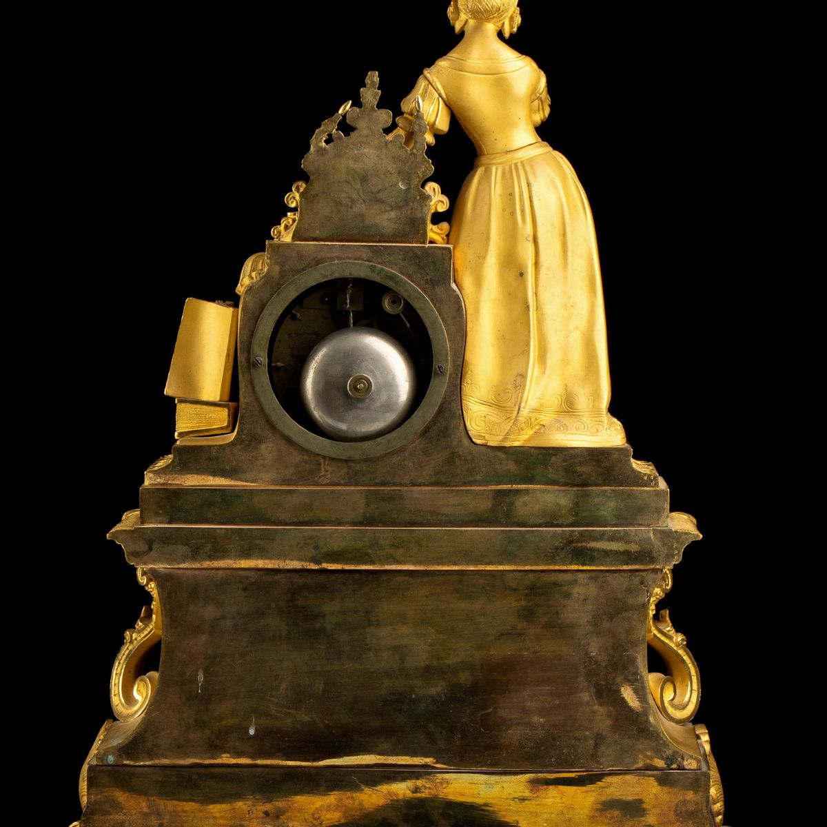 Orologio da Appoggio in Bronzo - Francia, Parigi XIX Secolo, Firmato Constantine Louise Detouche ...