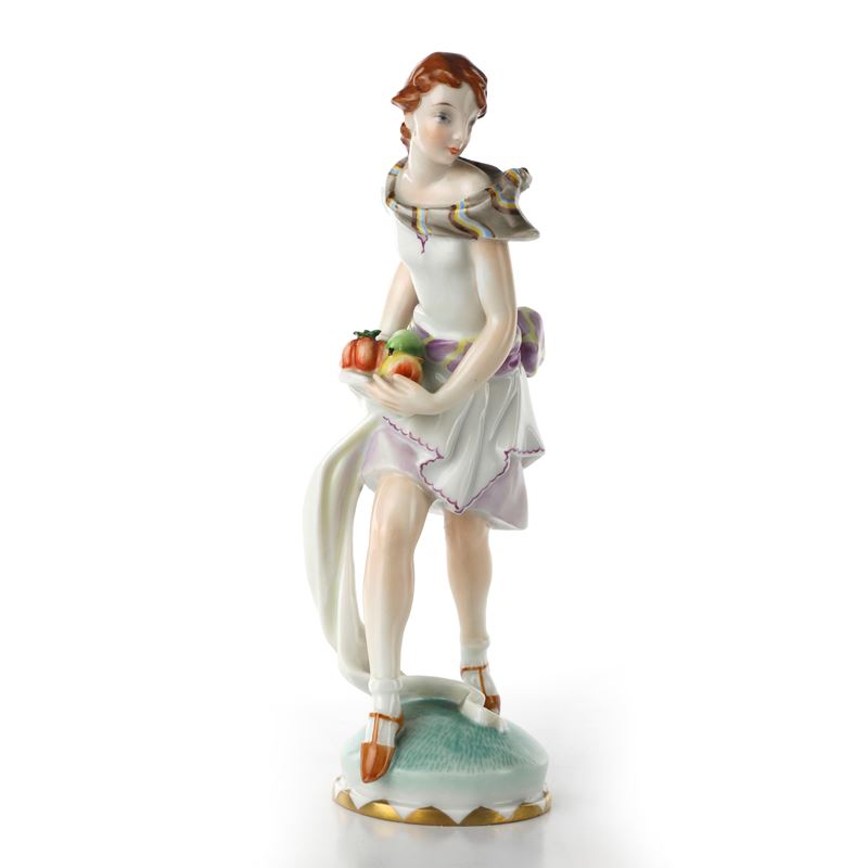 Selysette - Scultura in Volume in Porcellana Policroma