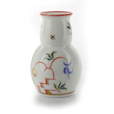 Vaso in Porcellana Policroma