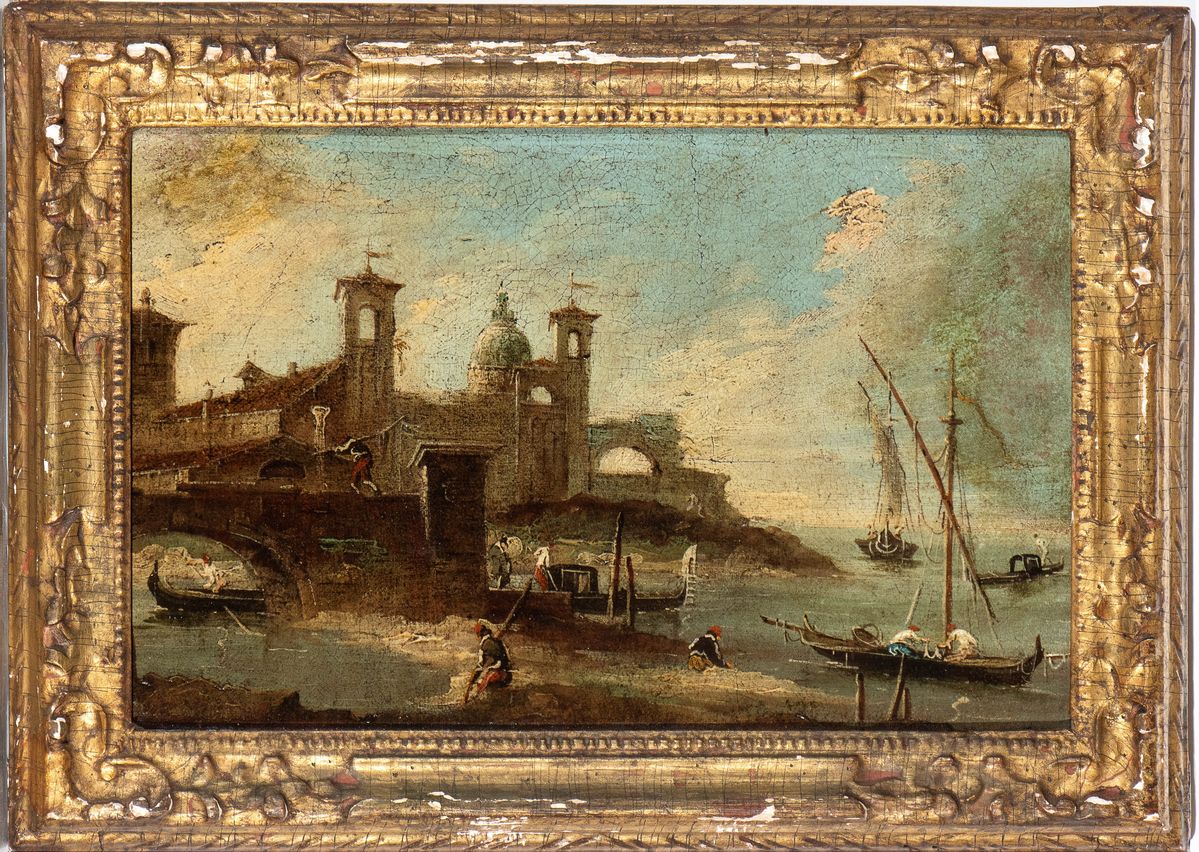 Francesco Guardi (venezia, 1712 - 1793) - Capriccio Lagunare