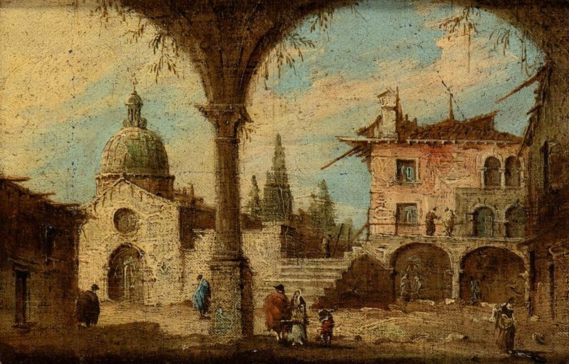 Francesco Guardi (venezia, 1712 - 1793) - Capriccio Veneziano