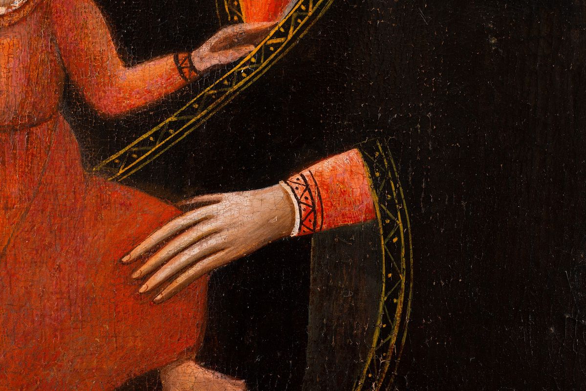 Scuola Senese, XIV Secolo - Madonna con Bambino
