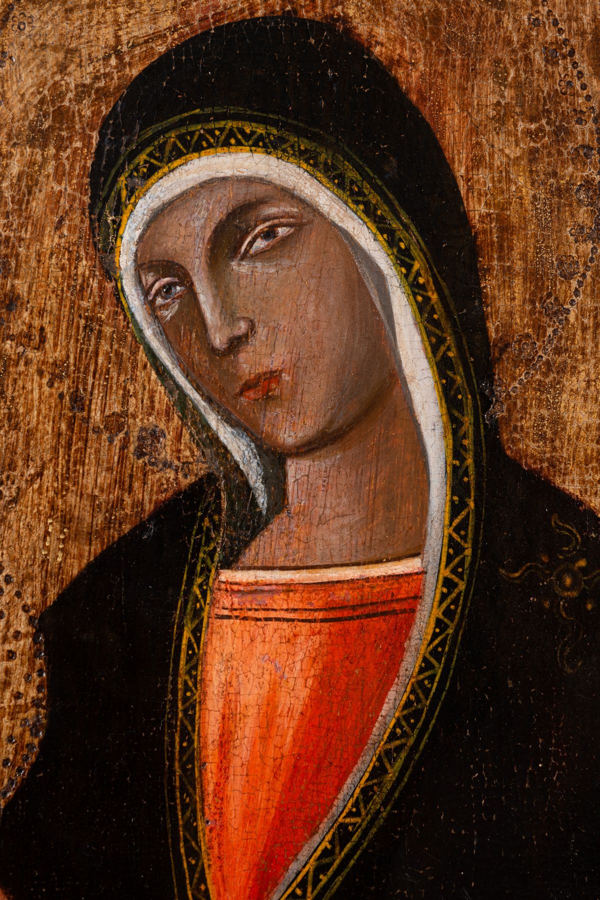 Scuola Senese, XIV Secolo - Madonna con Bambino