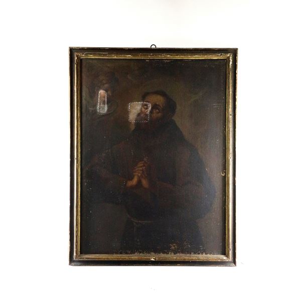 Portrait of a friar  (late 18th century)  - oil painting on canvas - Auction Smart Auction: Furniture, Paintings, Sculptures and more at affordable prices - Bertolami Fine Art - Casa d'Aste
