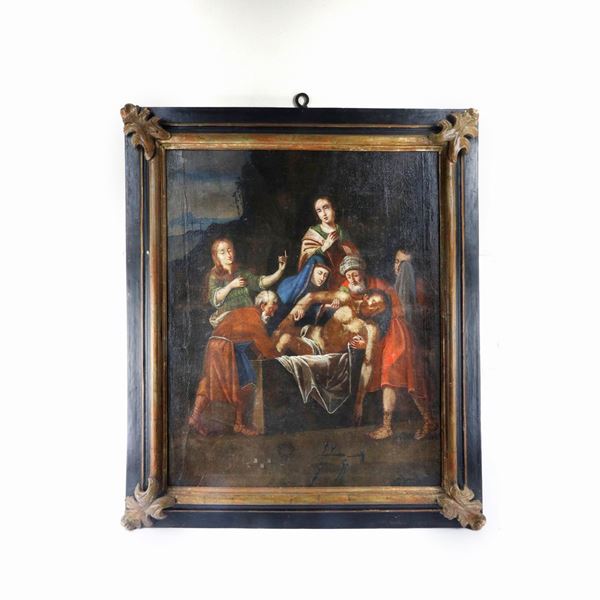Deposizione di Cristo nel sarcofago