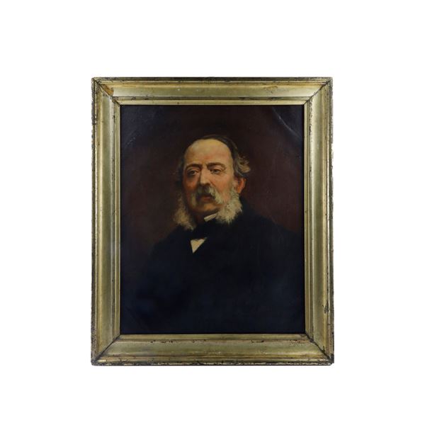 Bust of a gentleman in a dark suit