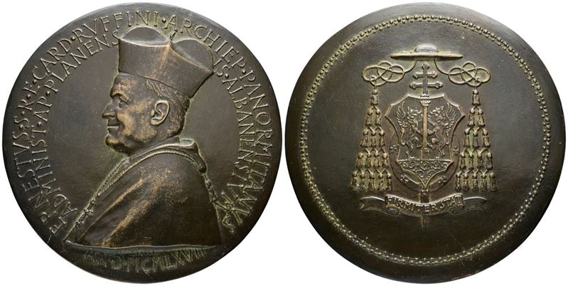 Religiose. Grande Medaglia Cardinale Ernesto Ruffini 1967. Arcivescovo di Palermo e Amministrator...