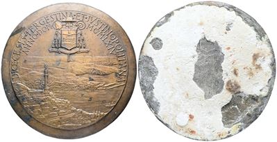 Trieste. Medaglia Diocesi di Trieste – Capodistria 1964. Ae. 125mm