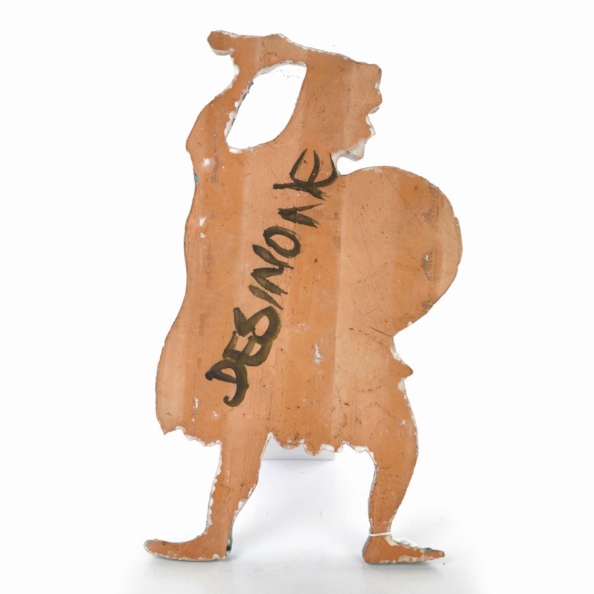 Giovanni De Simone - Coppia di Guerrieri, Scultura in Forma in Ceramica Policroma