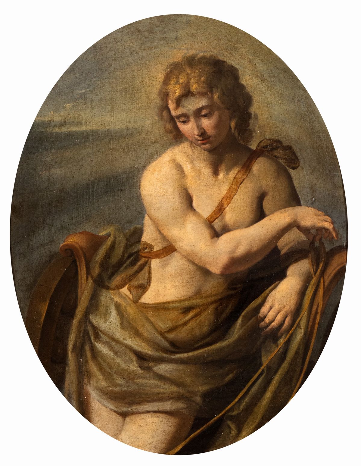 Giovanni Andrea Sirani - A) Apollo; B) Bacco. Coppia di Dipinti