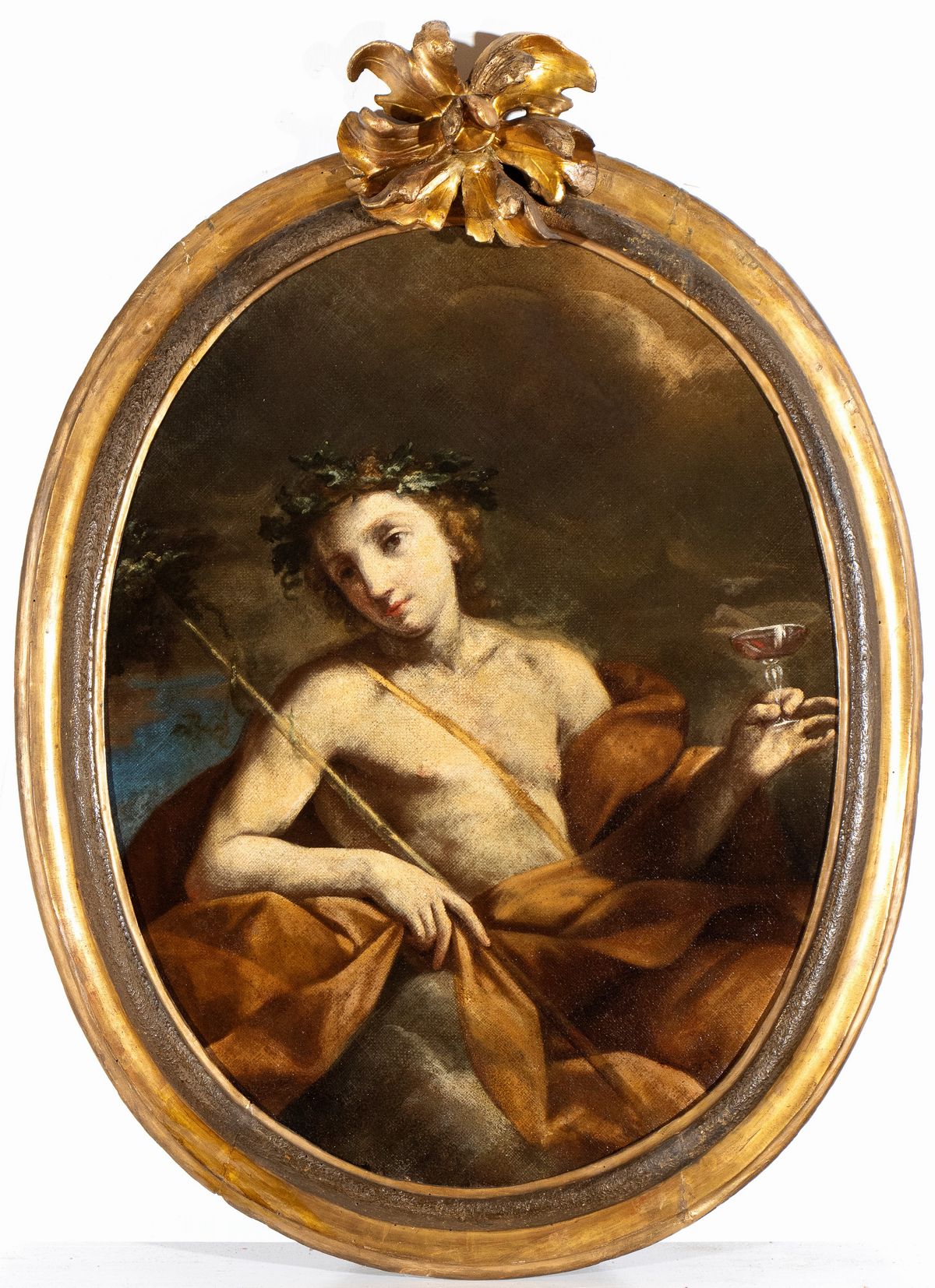Giovanni Andrea Sirani - A) Apollo; B) Bacco. Coppia di Dipinti