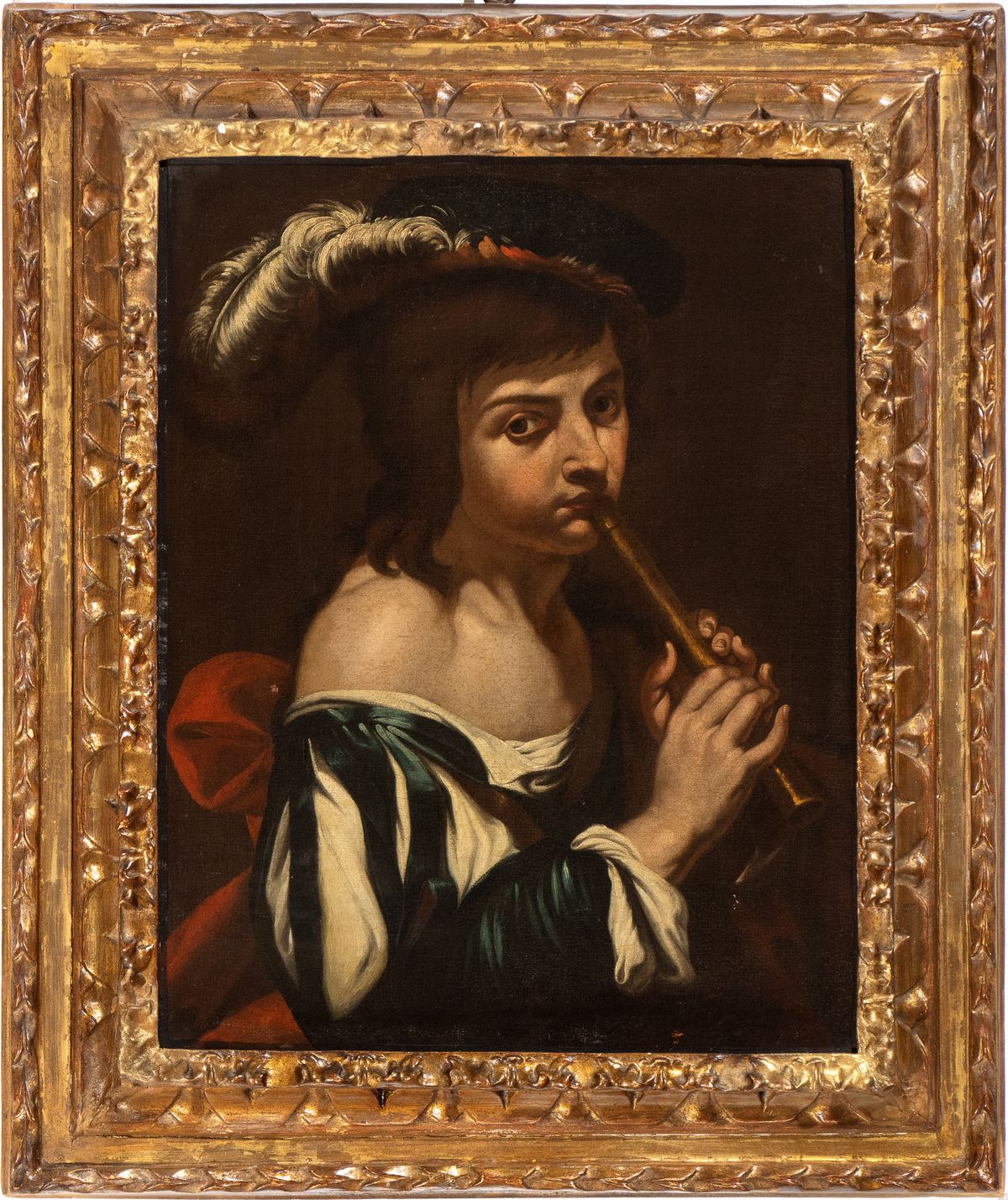 Angelo Caroselli - Suonatore di Flauto con Cappello Piumato