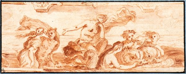 Artista bolognese, XVII secolo - The Triumph of Galatea