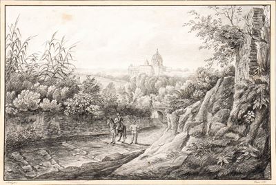 Veduta di San Pietro da Via Dell'arco Oscuro