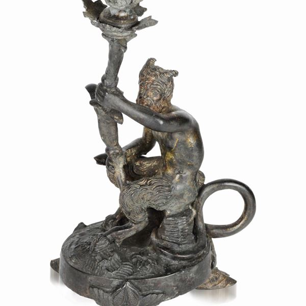 Candlestick with satyr