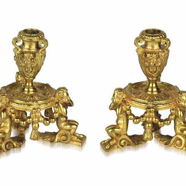 Niccol&#242; Roccatagliata - Pair of candlesticks