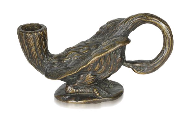 Pelican-shaped candlestick