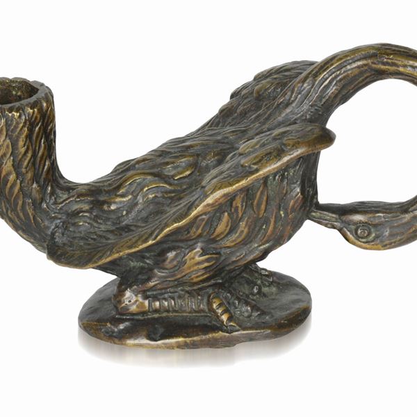 Pelican-shaped candlestick