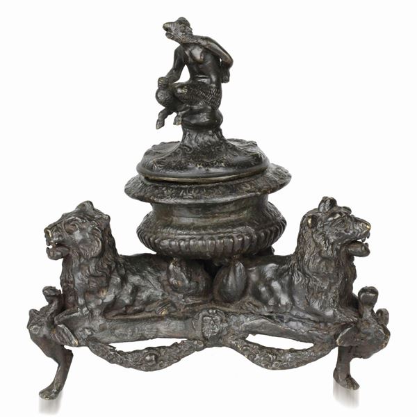 Inkwell with Satyr