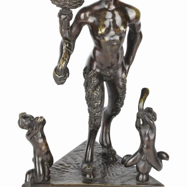 Severo Calzetta da Ravenna - Candlestick with a Satyr
