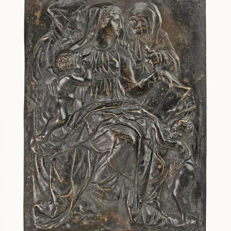 Pierino da Vinci - Placca Raffigurante Sacra Conversazione