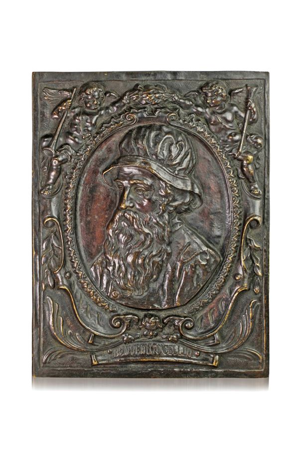 Plaque depicting Benvenuto Cellini