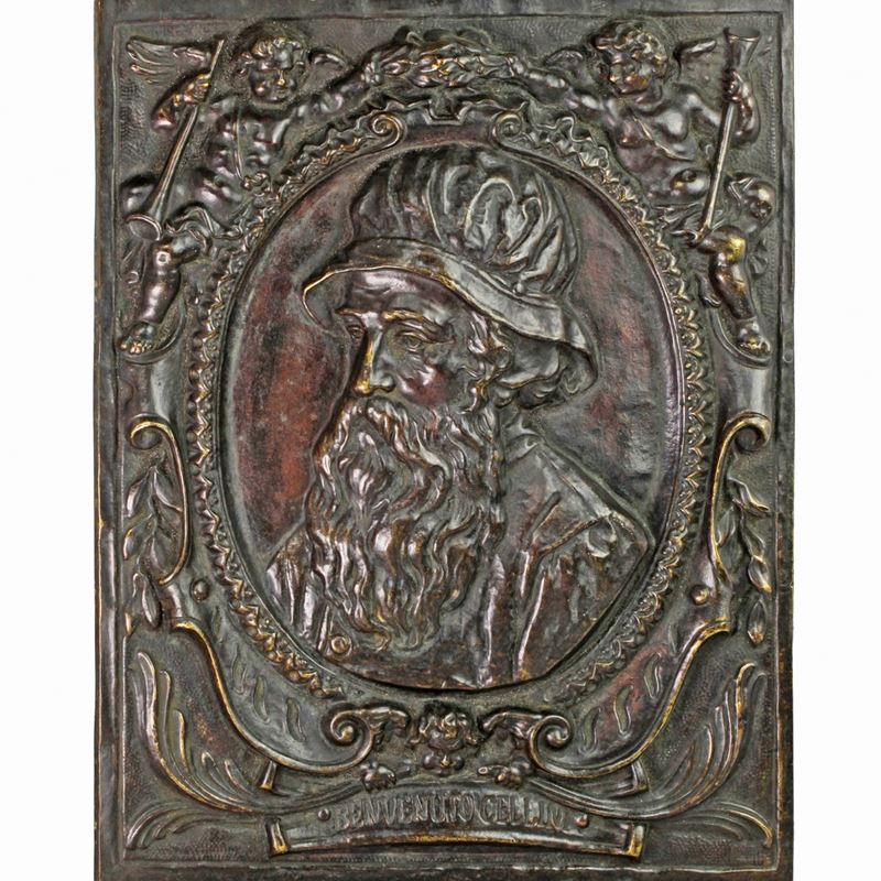 Placca Raffigurante Benvenuto Cellini