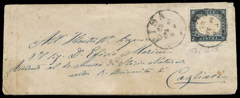 Francobollo, Sardegna – IV emissione (20 centesimi cobalto oltremare scuro n. 15Di)
