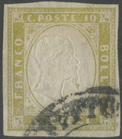 Ballabio, 10 centesimi Sardegna – IV emissione (oliva chiaro)