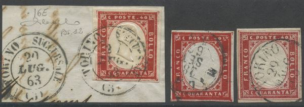 Sardegna IV emissione  - Auction Post and Postal History - Bertolami Fine Art - Casa d'Aste