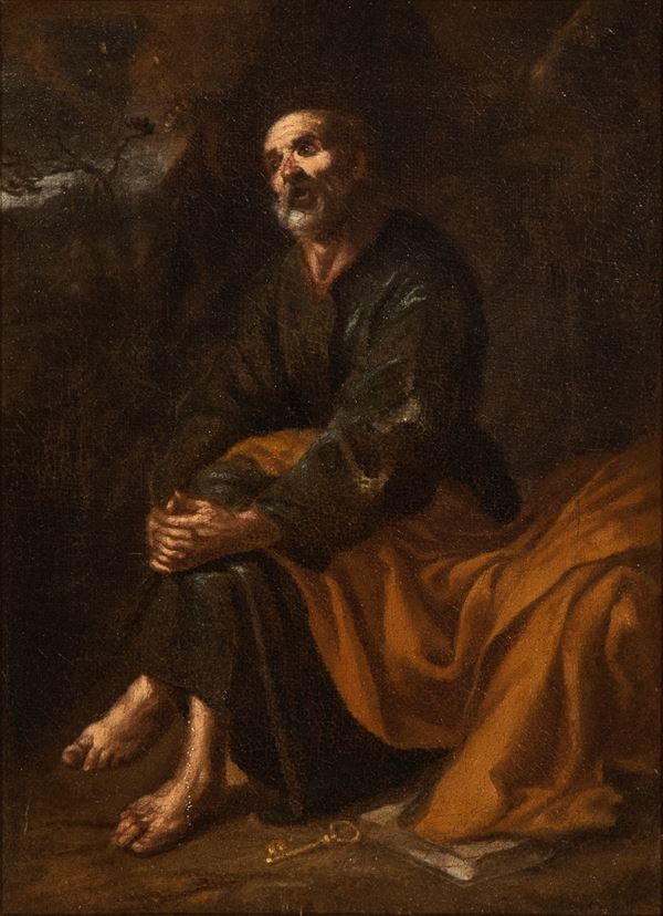 Artista napoletano, XVII secolo - The Repentance of St Peter