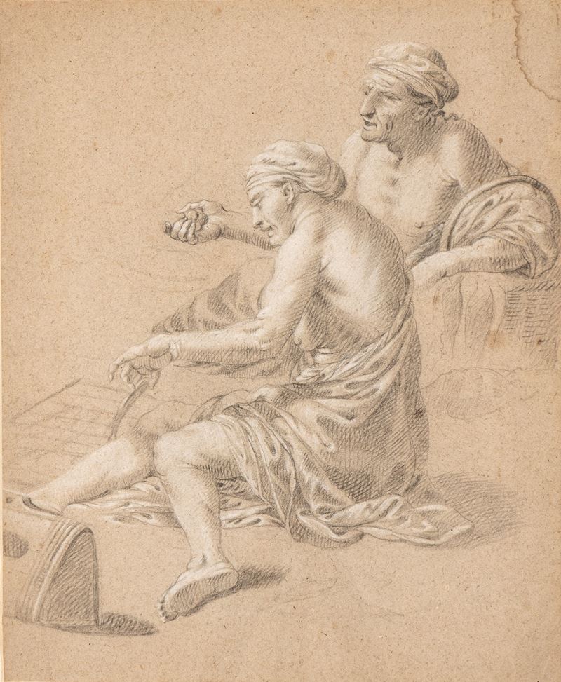 Artista Napoletano, XVIII Secolo - Coppia di Mendicanti