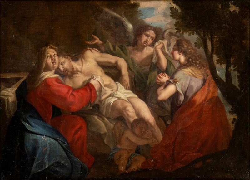 Scuola Emiliana, XVII Secolo - Deposizione di Cristo nel Sepolcro