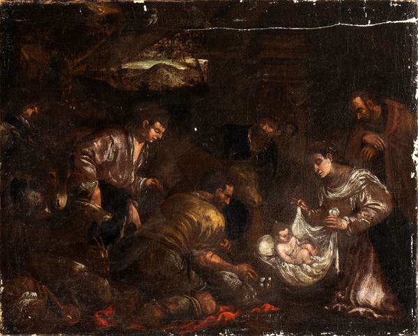 Jacopo Dal Ponte Bassano - The Adoration of the Shepherds