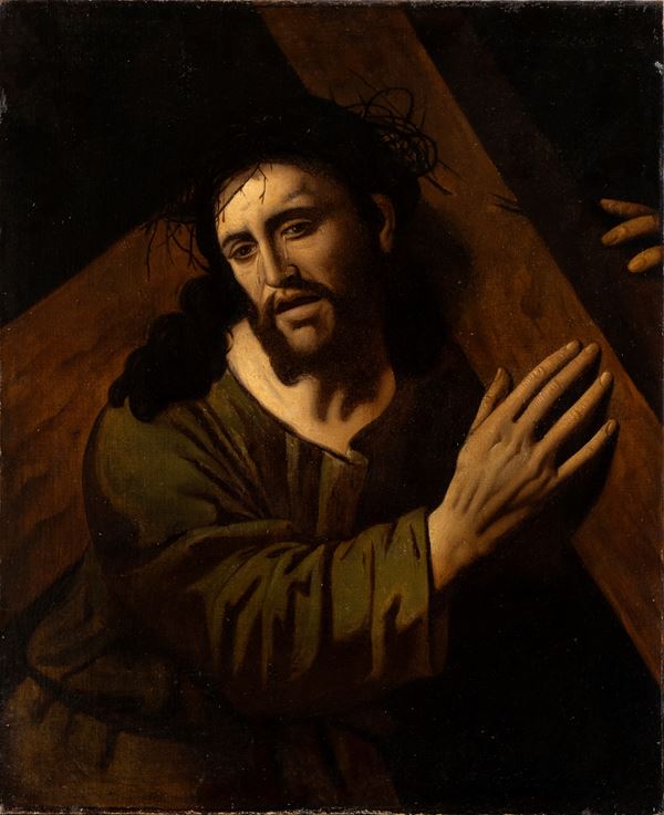 Artista spagnolo, XVII secolo - Cristo portacroce