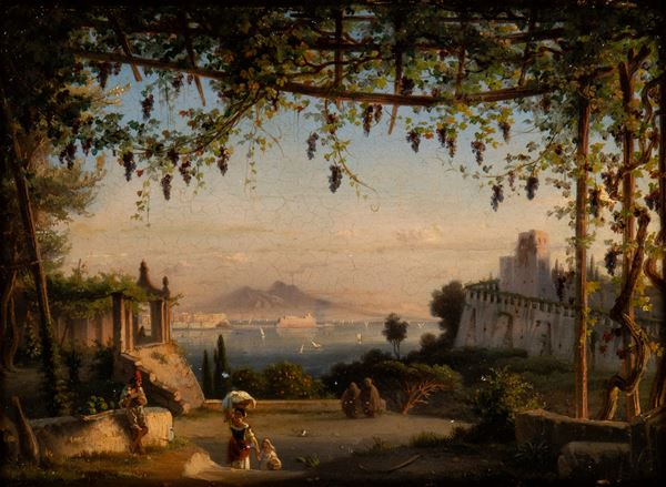 Edmond Antoine Victor Joinville - View of Naples