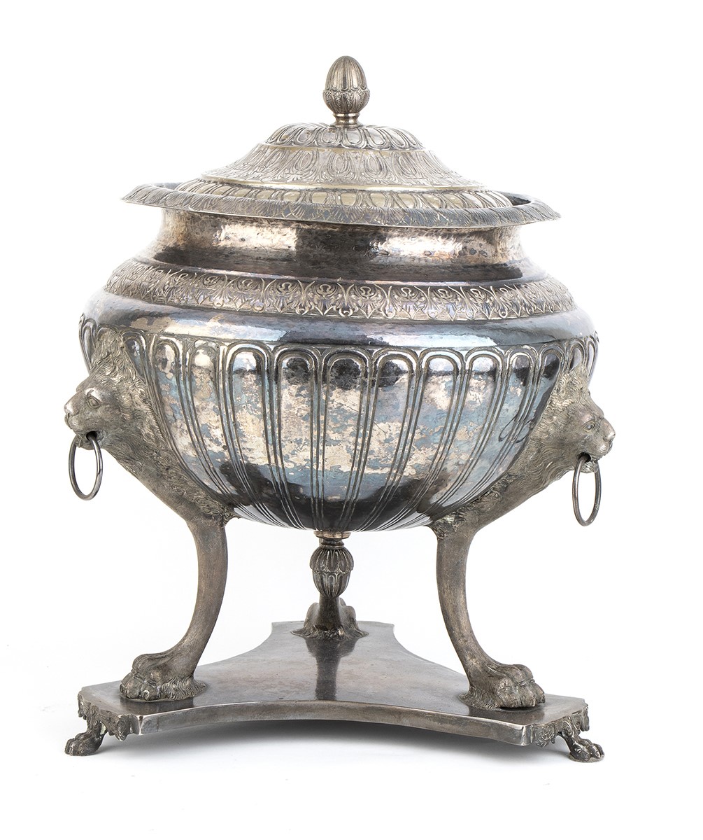Coppa con Coperchio in Argento - Napoli, 1832-1872