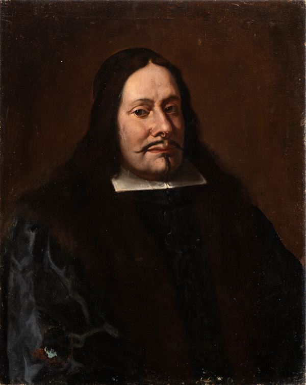 Artista olandese, XVII secolo - Portrait of a gentleman with moustache