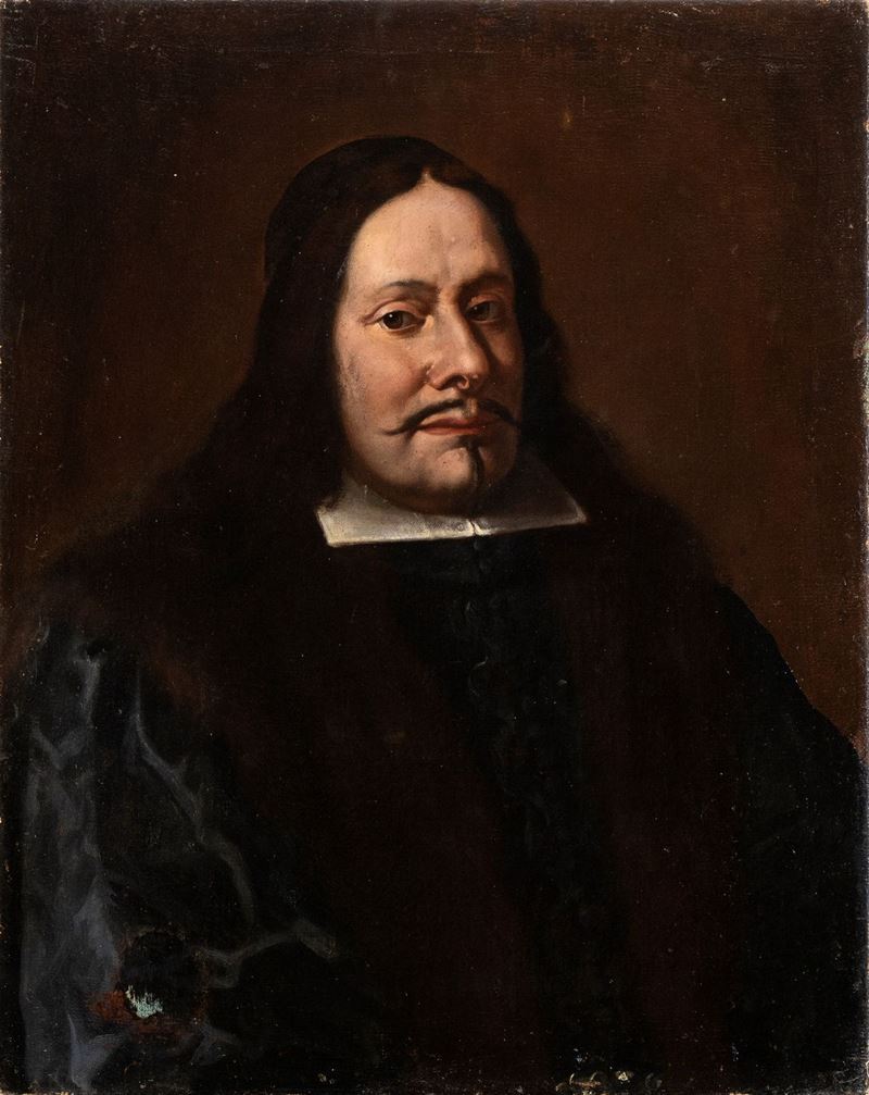 Artista Olandese, XVII Secolo - Ritratto di Gentiluomo con Baffi